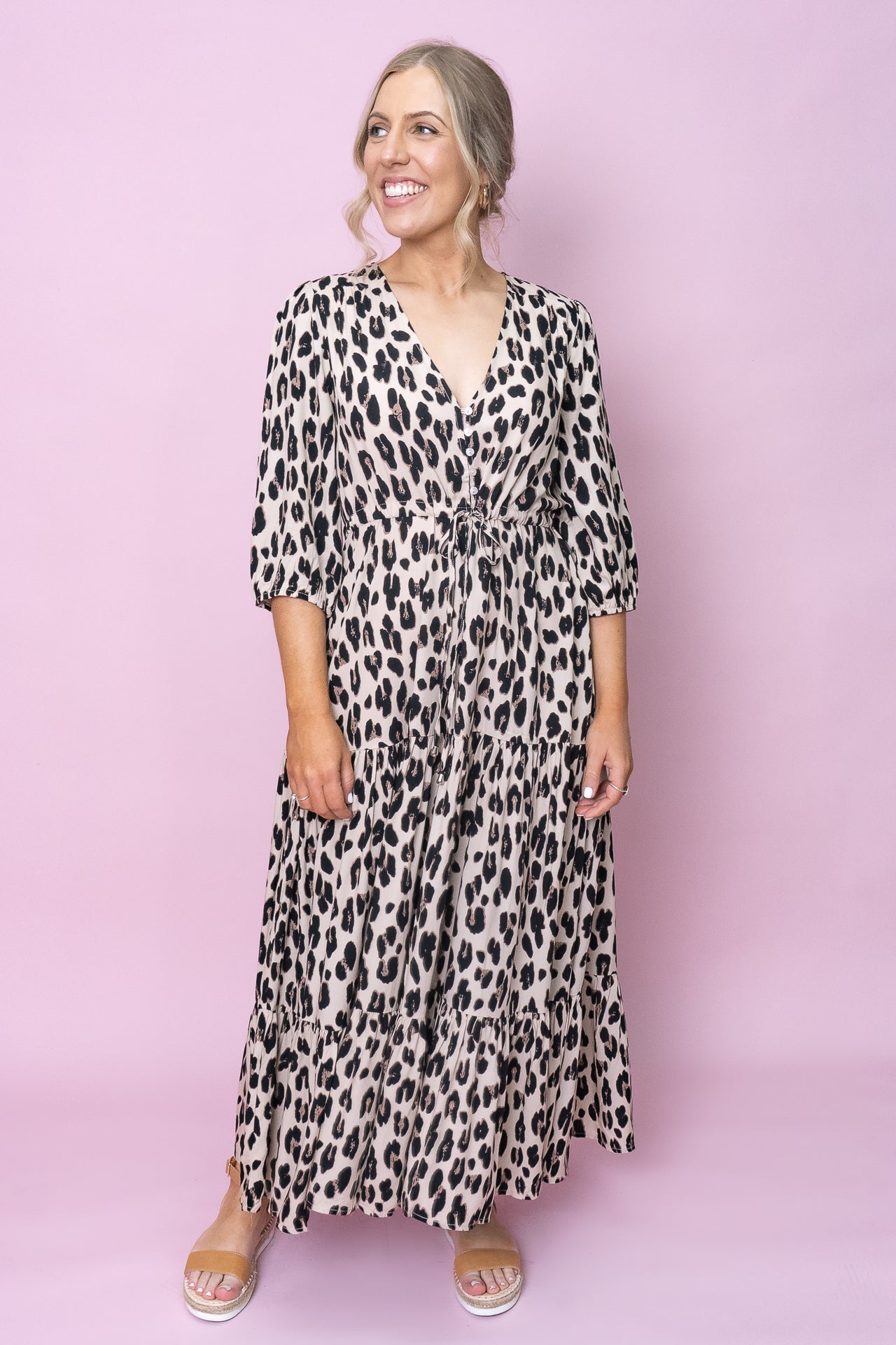 Bellerose Maxi Dress in Leopard