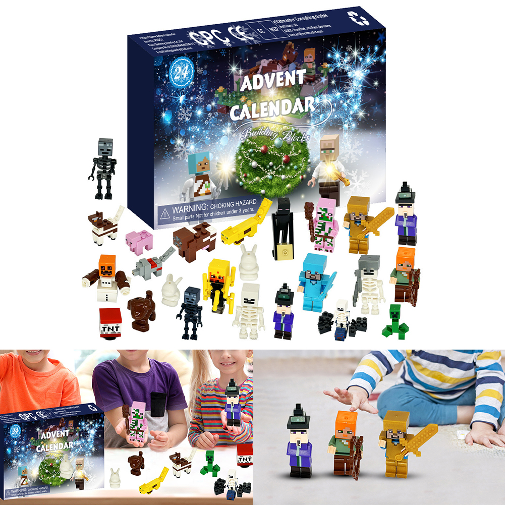 Advent Calendar 2023 Christmas Countdown Toys Building Blocks Kit Xmas Kids Gift