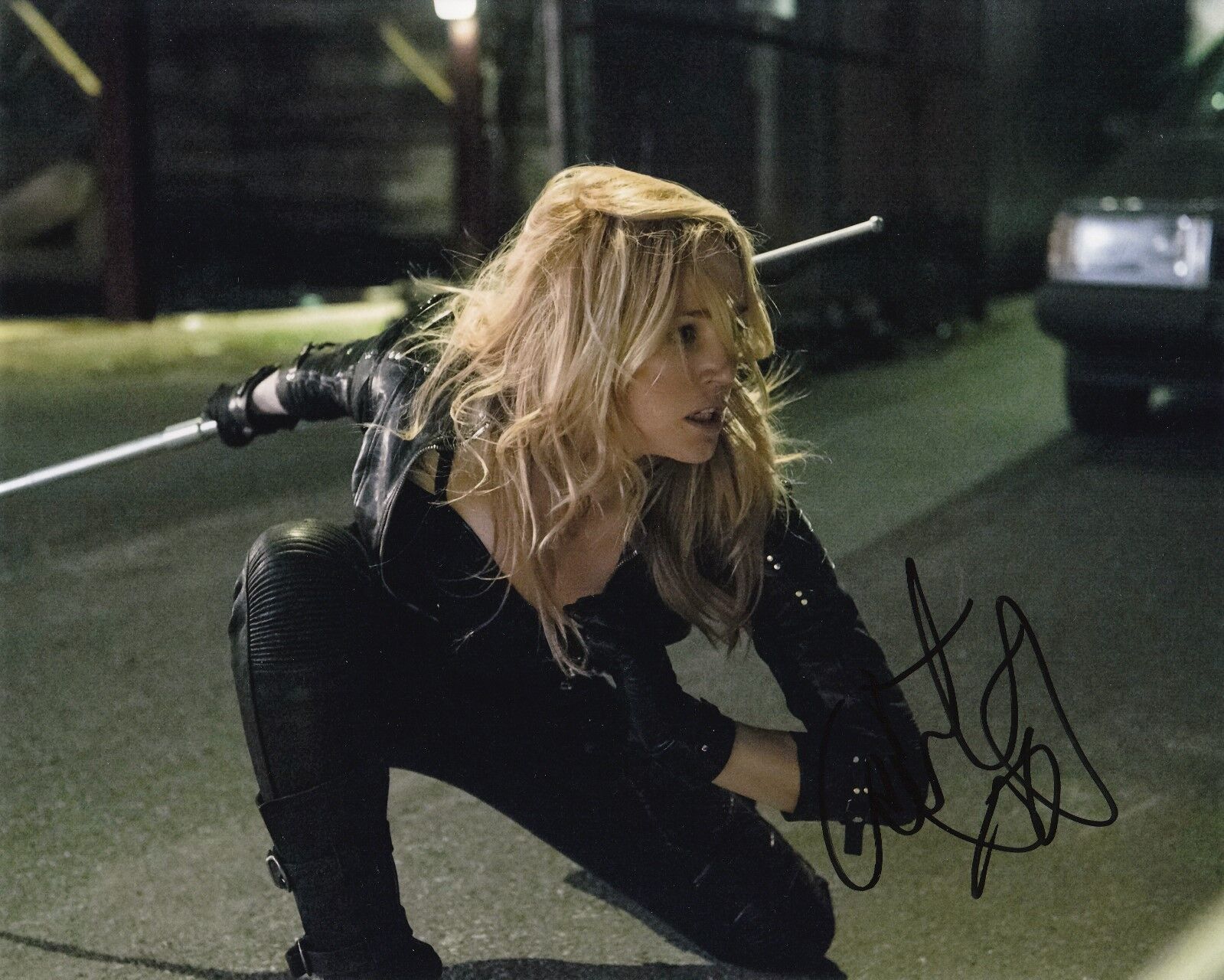 Caity Lotz 'Arrow' Autographed 8x10 Photo Poster painting with CoA