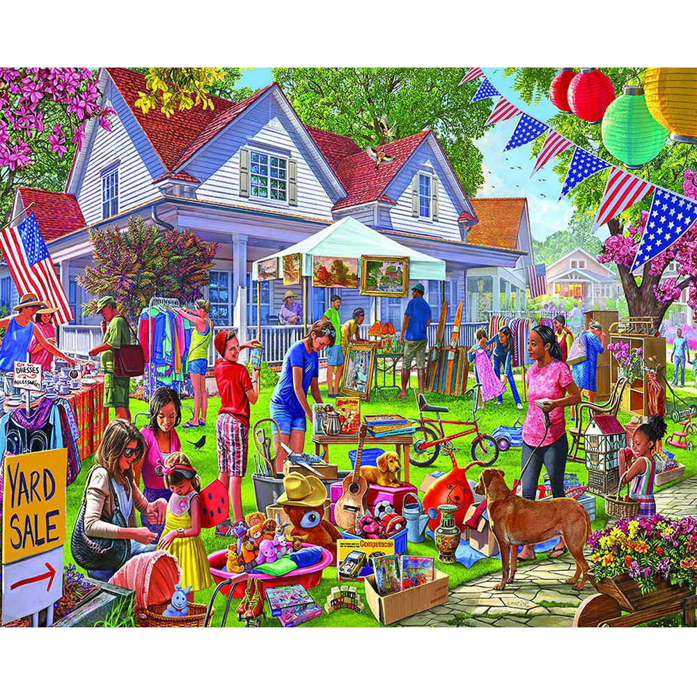 

American Party - Round Drill Diamond Painting - 60*50CM (Big Size), 501 Original