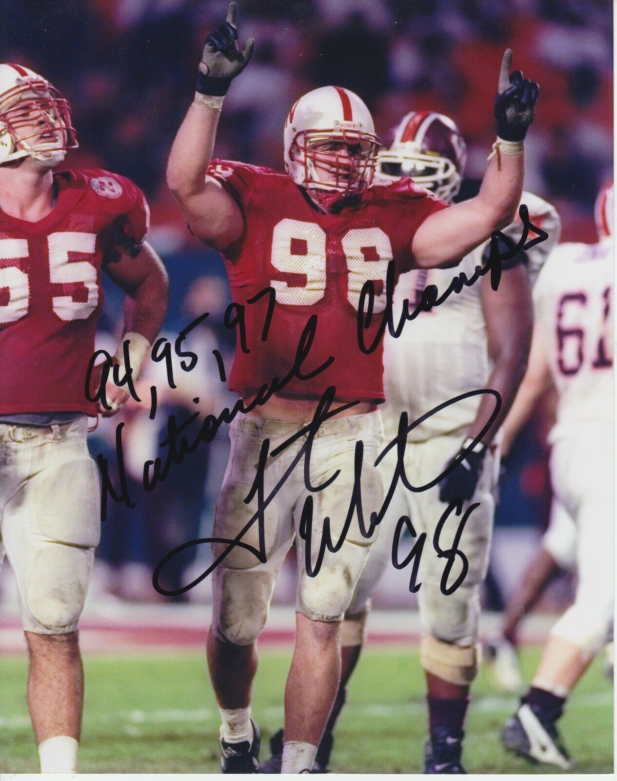 Grant Wistrom #1 8x10 Signed Photo Poster painting w/ COA Nebraska Cornhuskers -