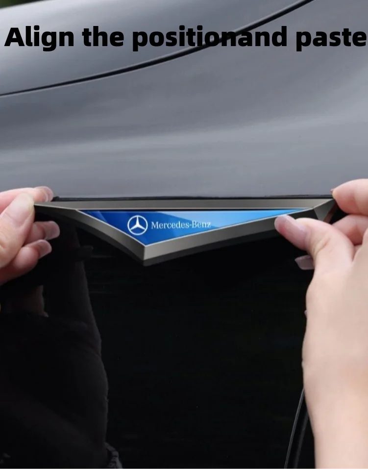 Car fender modification car logo metal sticker