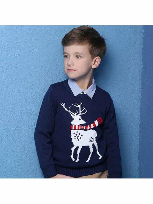 Reindeer Ugly Christmas Sweater for Boys and Girls-elleschic