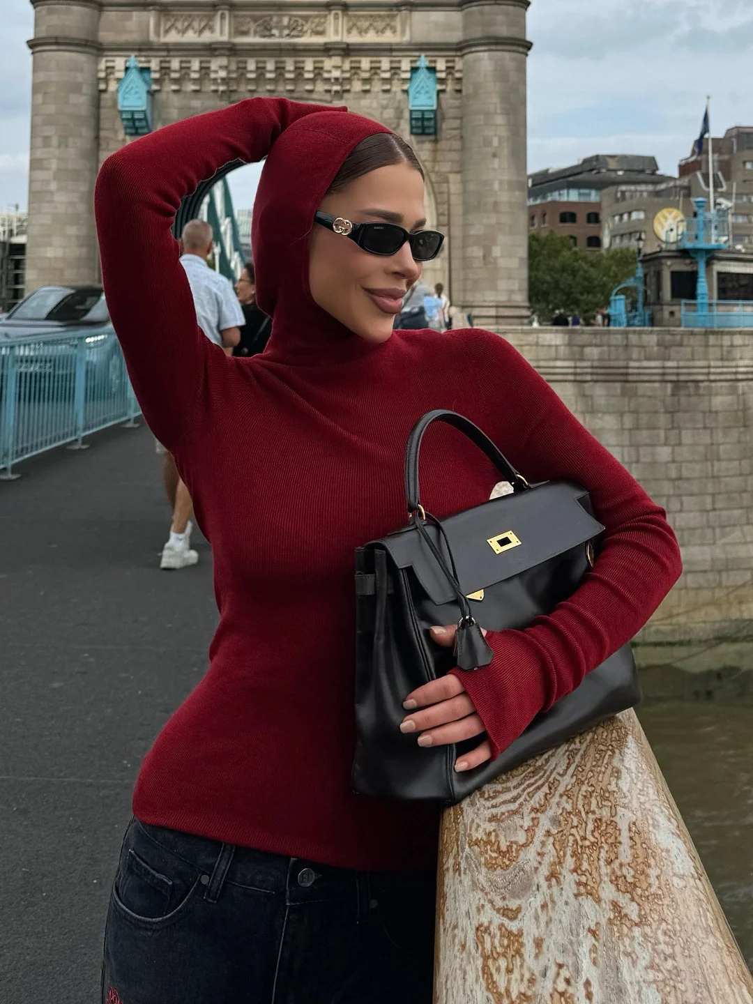 Athvotar Athvotar And Winter New Hooded Tight Coats Fashion Simple Jacket Sweater Women Loose Solid Color Wool