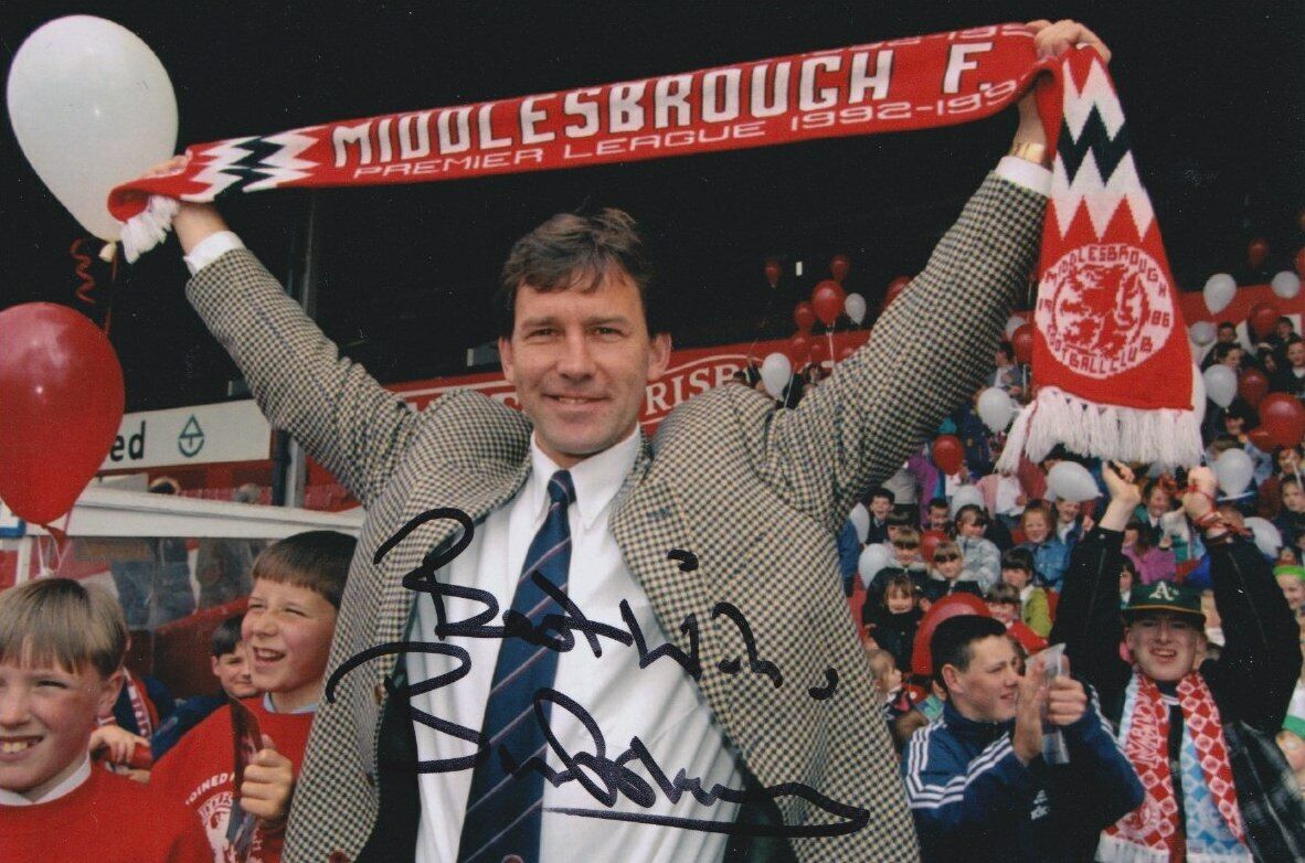 BRYAN ROBSON HAND SIGNED 6X4 Photo Poster painting MIDDLESBROUGH FOOTBALL AUTOGRAPH