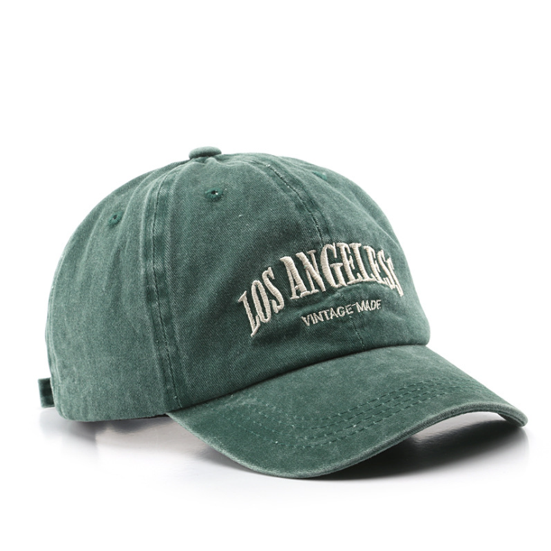 Livereid Washed And Distressed Letters Embroidery Men's Outdoor Hat - Livereid