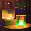 Infinity Cube Table Lamp,3D Art Cube Acrylic lamp,Color Changing Lamp for Bedroom Living Room,Party Dinner Decor Creative Light