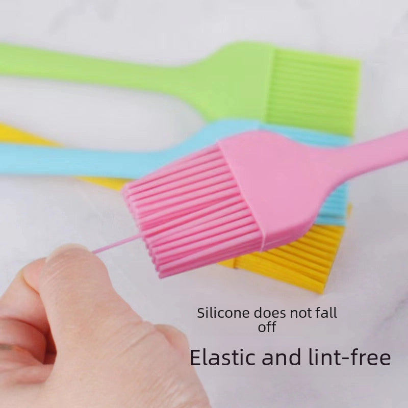 Direct Silicone Oil Brush Barbecue Brush High Temperature Resistant Integrated Brush Baking Tools Scraper Household Silicone Brush Trumpet