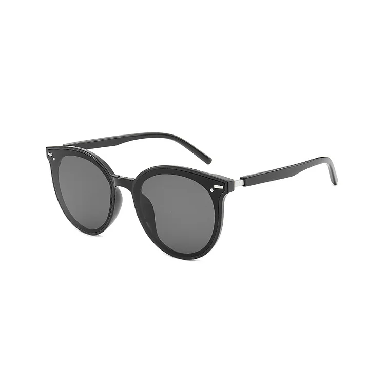 Classic Round Sunglasses for Women Men Retro Vintage Shades Large Plastic Frame Sunnies VOCOSI VOCOSI