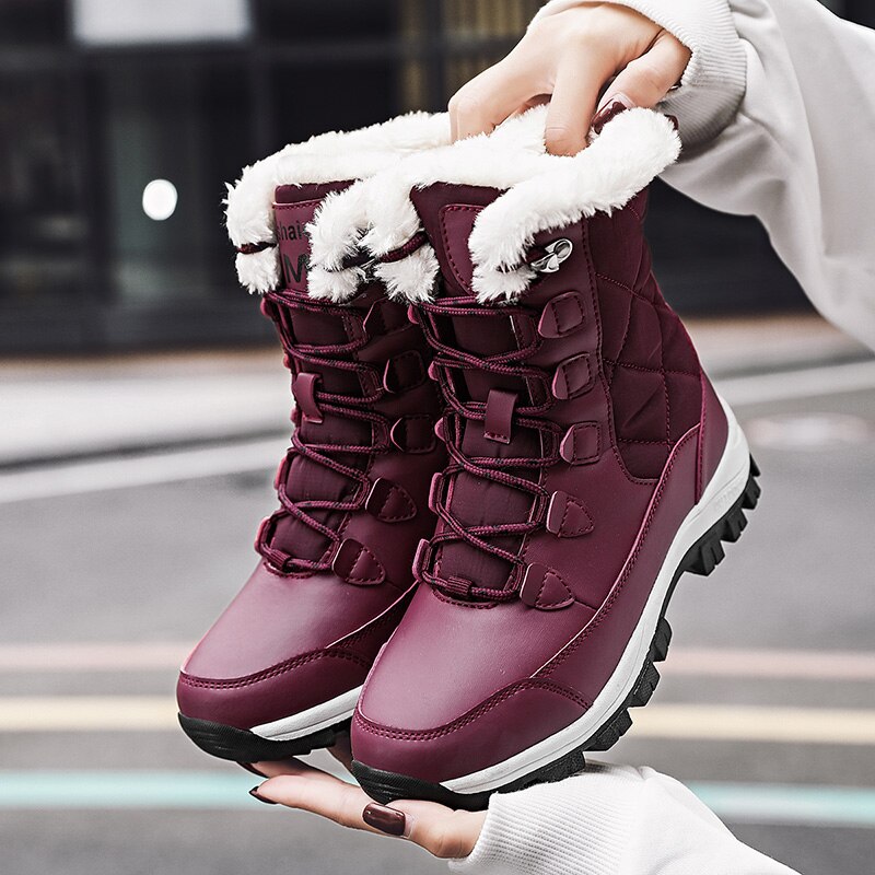 Womens Ankle Boots Winter Snow Boot