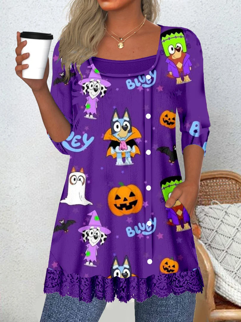 Women Half Sleeve V-neck Solid Color Dress