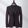 Embroidered slim fit trendy casual suit