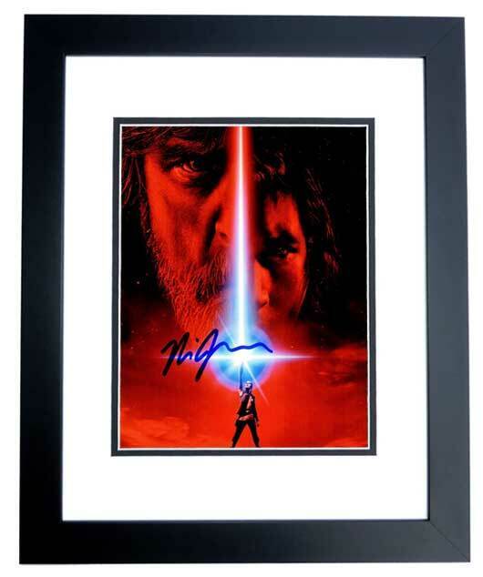 Rian Johnson Signed STAR WARS: The Last Jedi Director 8x10 inch Photo Poster painting FRAMED