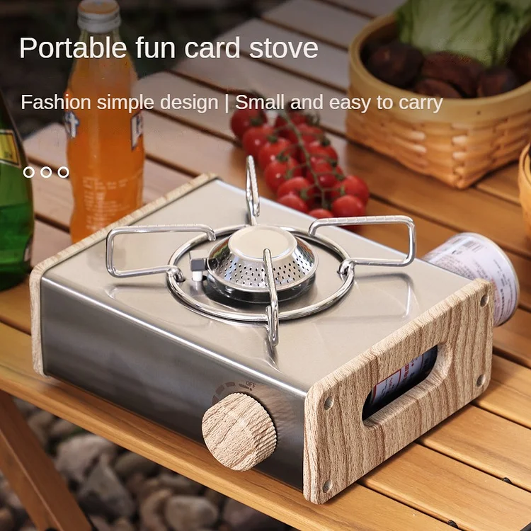 Outdoor Mini Cassette Stove Camping Portable Gas Stove Stainless Steel  Cassette Furnace Gases Burner Camping Accessories