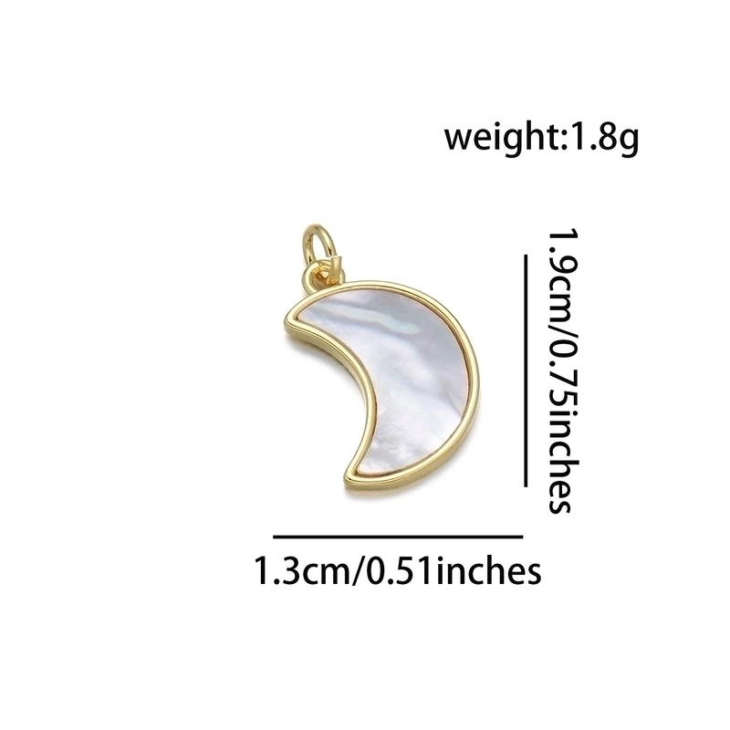 Ig Style Geometric Star Fish Tail Copper 18k Gold Plated Charms