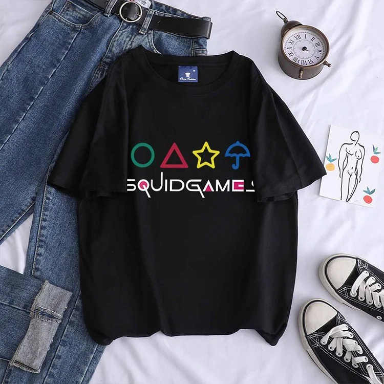 Squid Game Cute Candy Color T-shirt