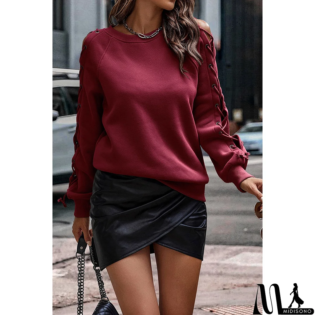 MidiSono - Effortless Elegance Tie Sleeve Top