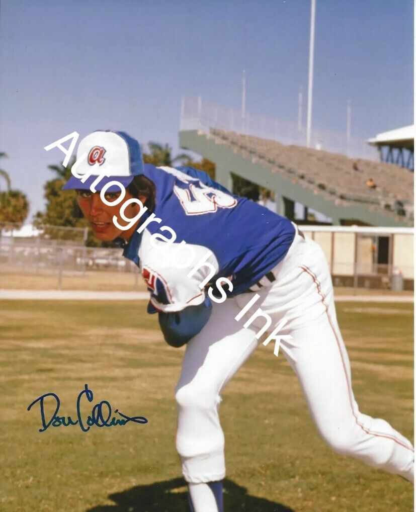 Don Collins Autographed 8x10 Atlanta Braves#1