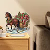 DIY Carriage Filled With Christmas Gifts Diamond Painting Ornaments (Double-Sided)