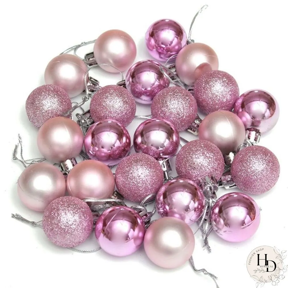PcsSet Christmas Tree Ornaments Multi-color Ball Plastic Gift for Xmas Holiday Decoration