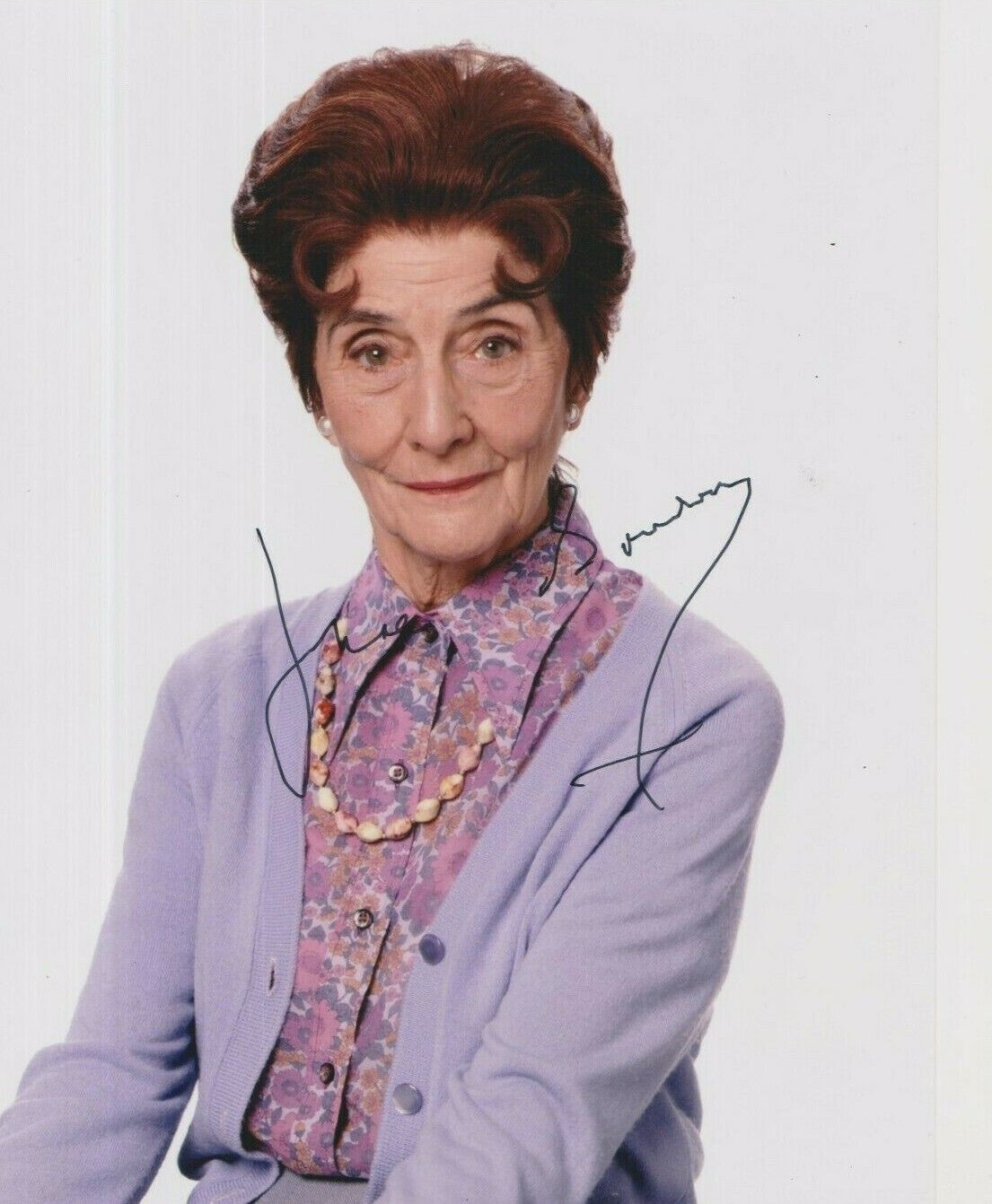 June Brown **HAND SIGNED** 10x8 Photo Poster painting ~ AUTOGRAPHED ~ Eastenders Dot