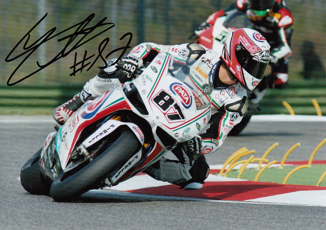 Lorenzo Zanetti Hand Signed PATA Racing Ducati 7x5 Photo Poster painting WSBK 1.