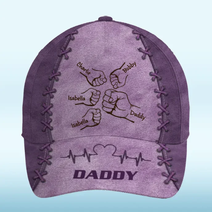 The Value Of A Loving Father Has No Price - Family Personalized Custom Hat, All Over Print Classic Cap - Father's Day, Gift For Dad, Grandpa