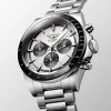 New Longines Conquest Automatic Chronograph Silver Men's Watch L3.835.4.72.6