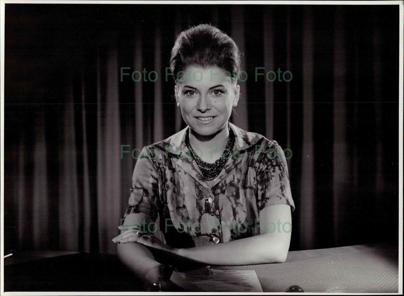 Edith Grobleben TV Vintage Presse Foto R?hnert (UN-206