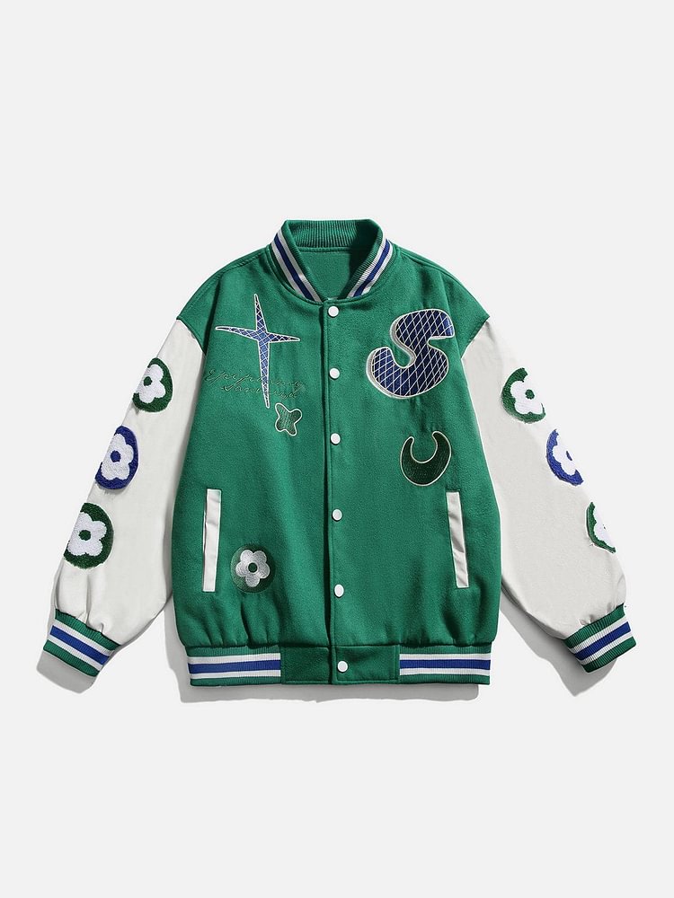 Flower Moon Varsity Jackets