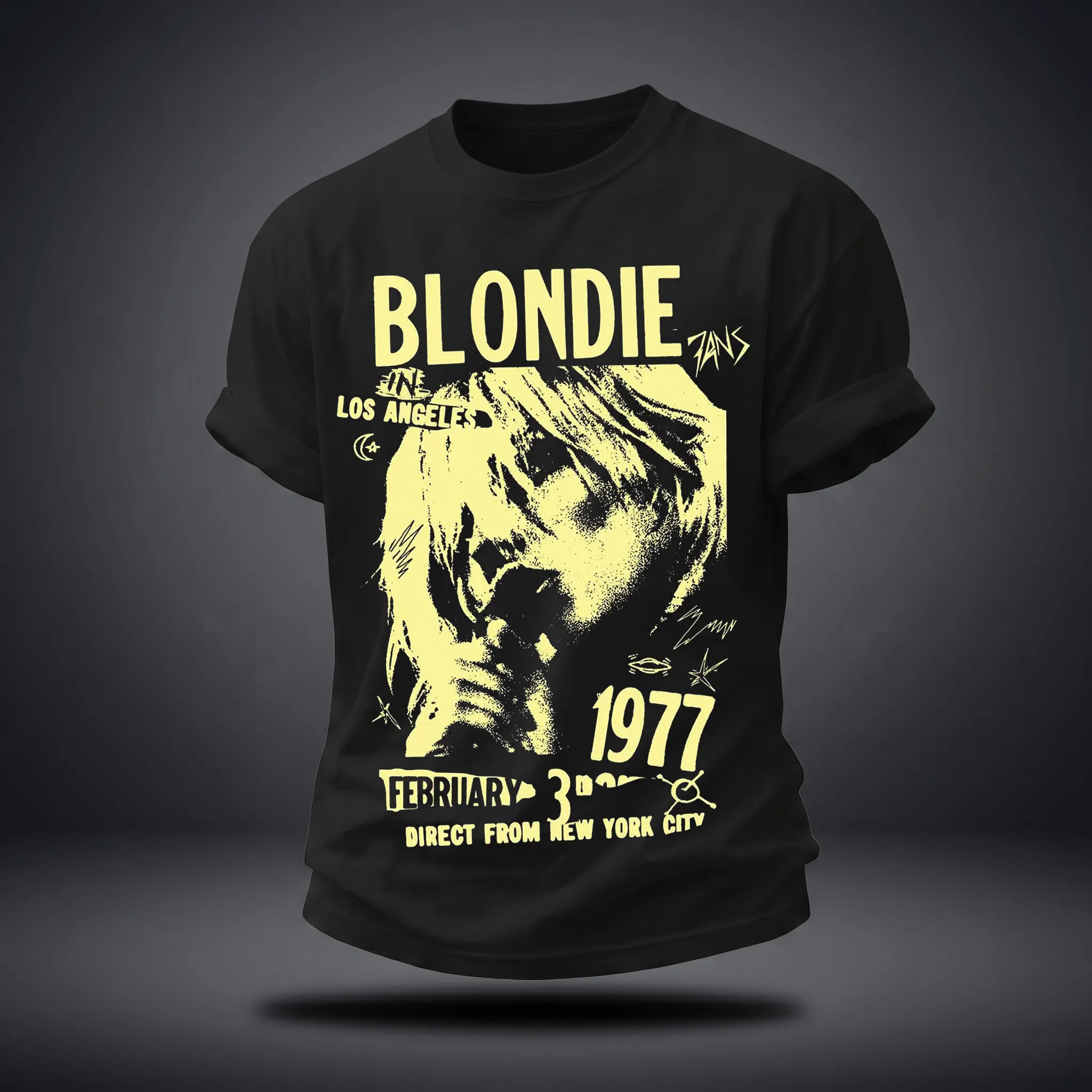Unisex Vintage Rock   Graphic Print T-Shirt