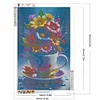 (40*60cm)Cup Flower - Full Round Drill Diamond Painting