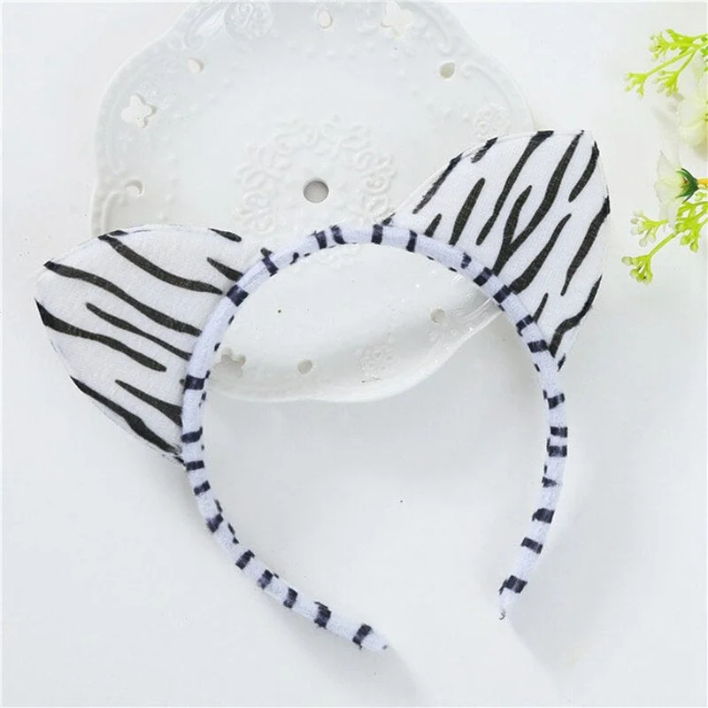 14 Colors Beautiful Masquerade Halloween Cat Ears Cosplay Cat Ear Anime Party Costume Bow Tie Bell Headwear Headband Anime