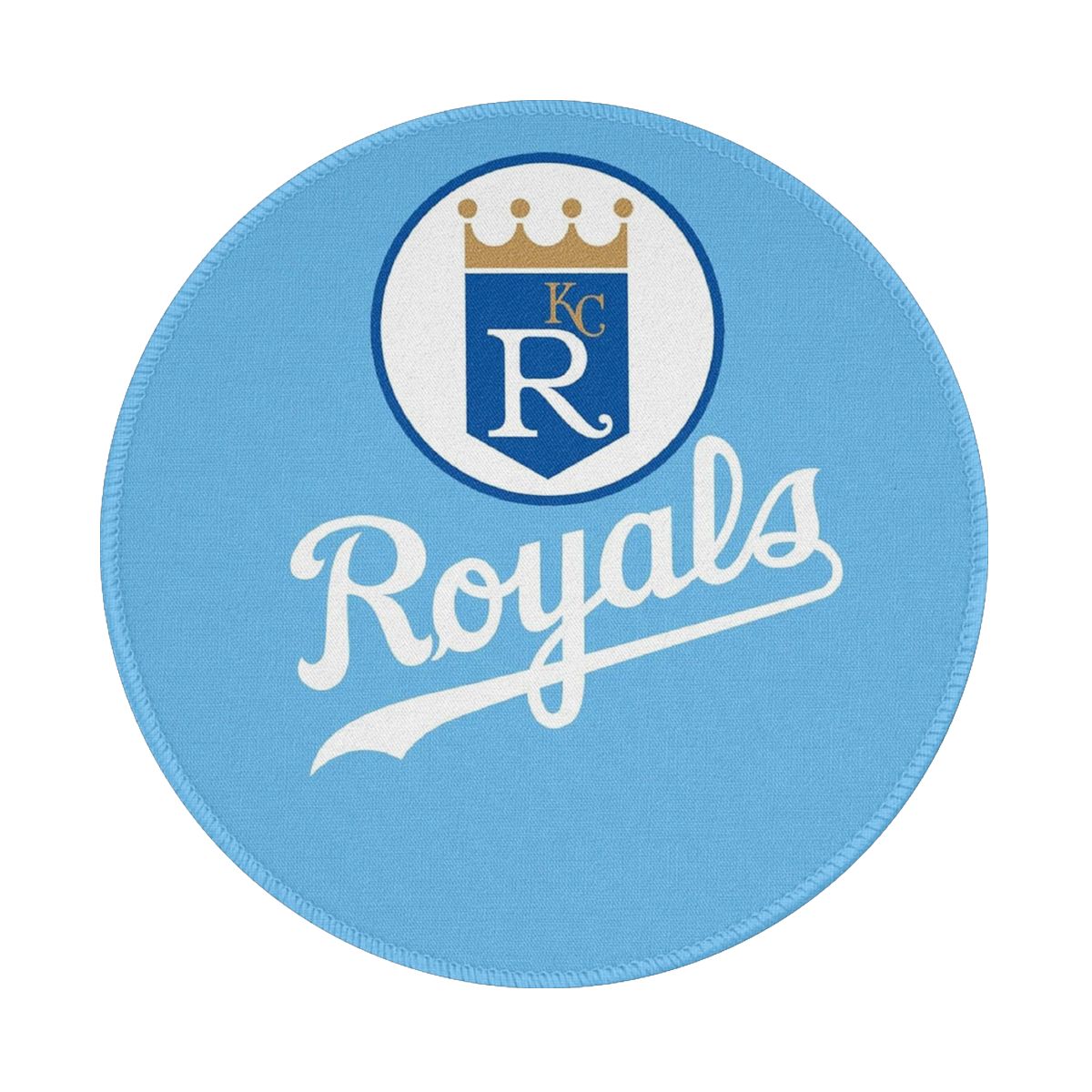 Kansas City Royals Team Wordmark Non-Slip Rubber Round Mouse Pad