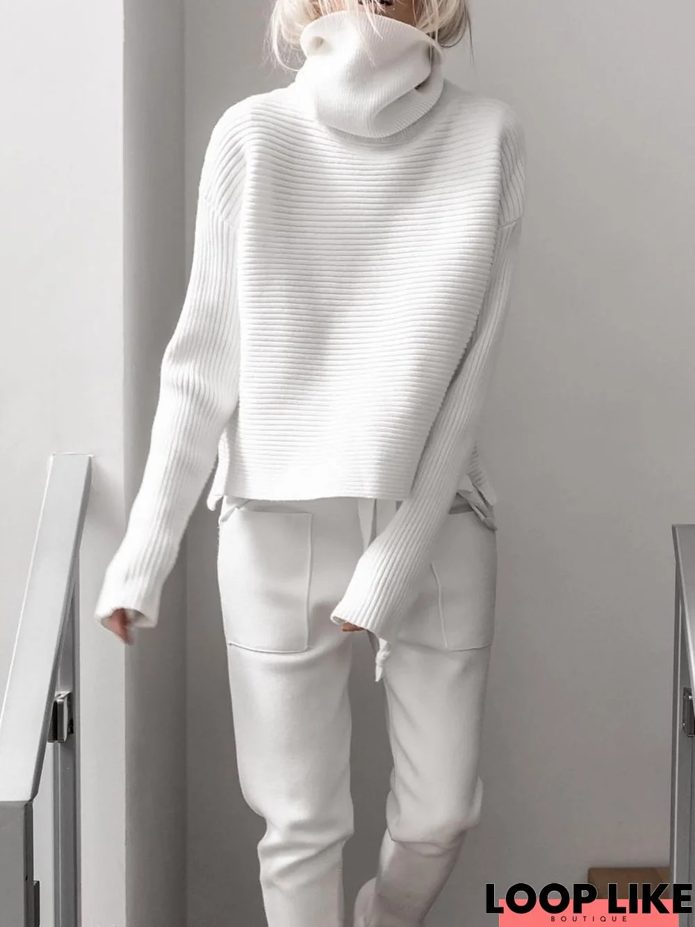 Turtleneck Knitted Long Sleeve