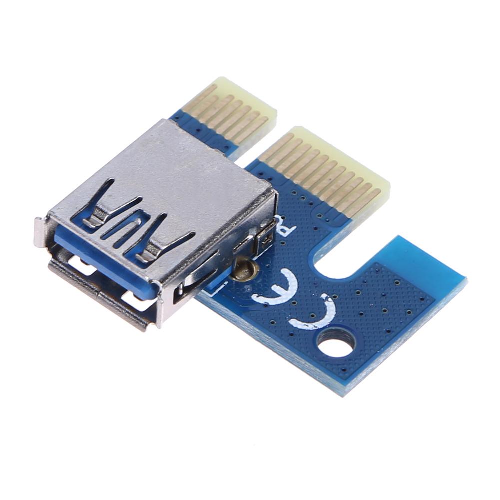 

PCI-E Graphics Card Riser 1X to 16X Extension Cable Adapter for GPU Mining, 501 Original