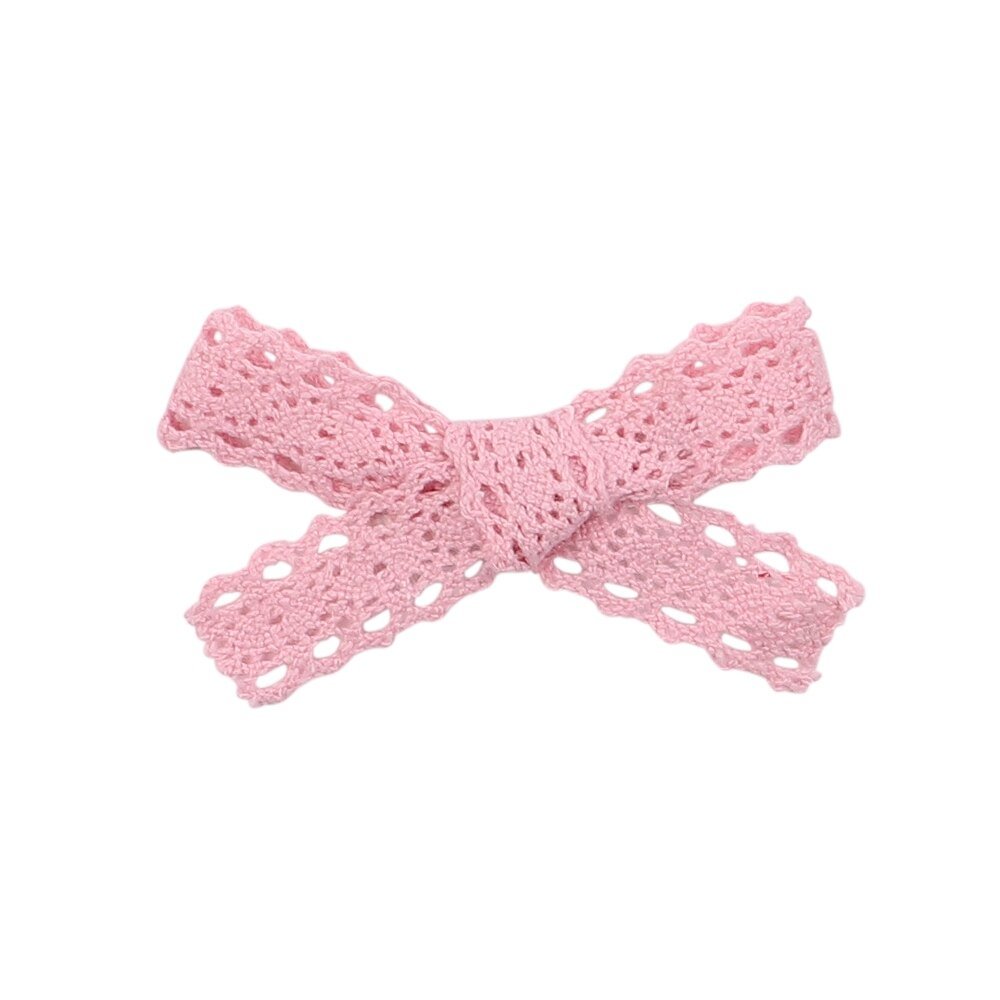 2Pcs/Set Sweet Princess Lace Bowknot Hairpins Handmade Hair Clips For Cute Girls Boutique Barrettes Kids Hair Accessories Gifts