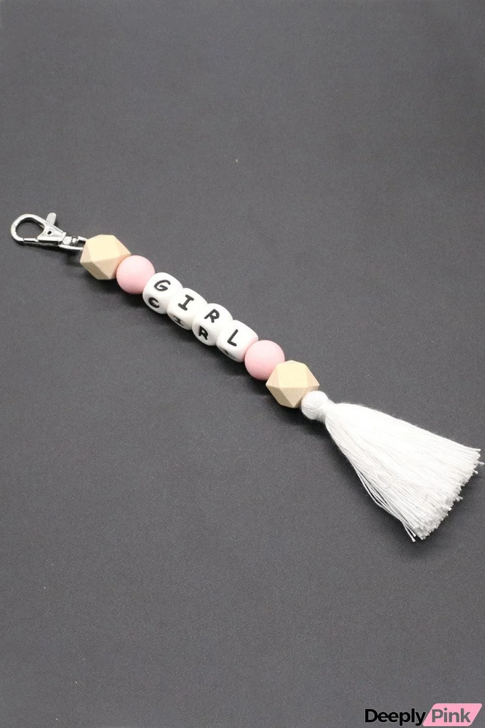 Assorted 2-Pack Mama Beaded Tassel Keychain