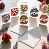 6Pcs Diamond Painting Football Match Greeting Card Set with Envelopes for Beginner Adult Holiday Gifts