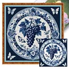 (Multi-Style) Blue And White Porcelain-11CT Stamped Cross Stitch 40*40cm/15.75*15.75in