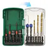 10-Piece Impact Driver Bit Set with Portable Hard Case Hex Shank Twist Drill Bit & Socket Set Impact Resistant Portable Power Tool Accessory