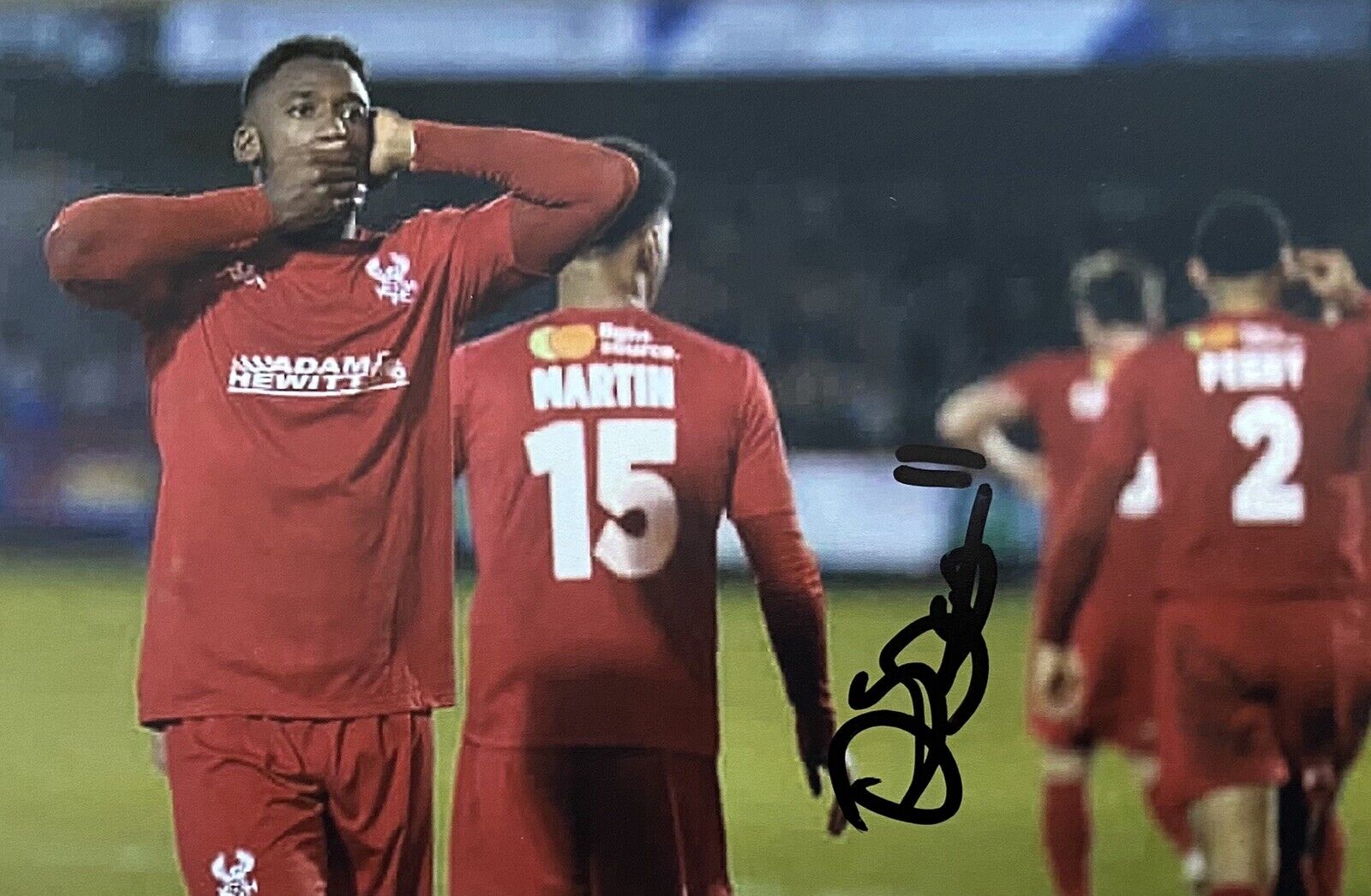 Omari Sterling-James Genuine Hand Signed Kidderminster Harriers 6X4 Photo Poster painting 2