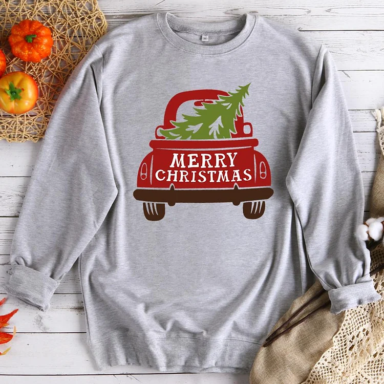 Merry Christmas Truck Sweatshirt-010818-Annaletters