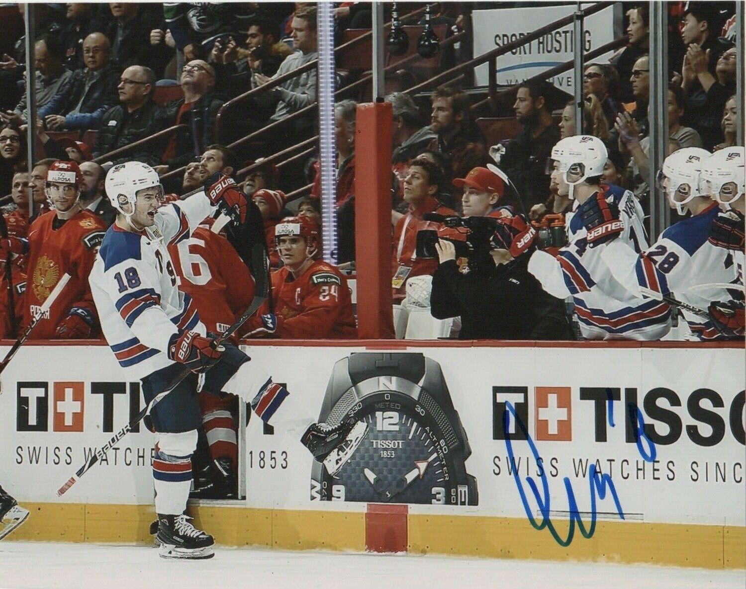 Team USA Oliver Wahlstrom Signed Autographed 8x10 Photo Poster painting COA #7