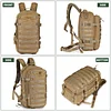20L Taktischer Rucksack Milit&auml;r Daypack Wasserabweisend MOLLE Klein Reiserucksack Bundeswehr Sportrucksack Radrucksack f&uuml;r Herren Damen Fitness Radfahren Outdoor, Schwarz/Braun/Camo