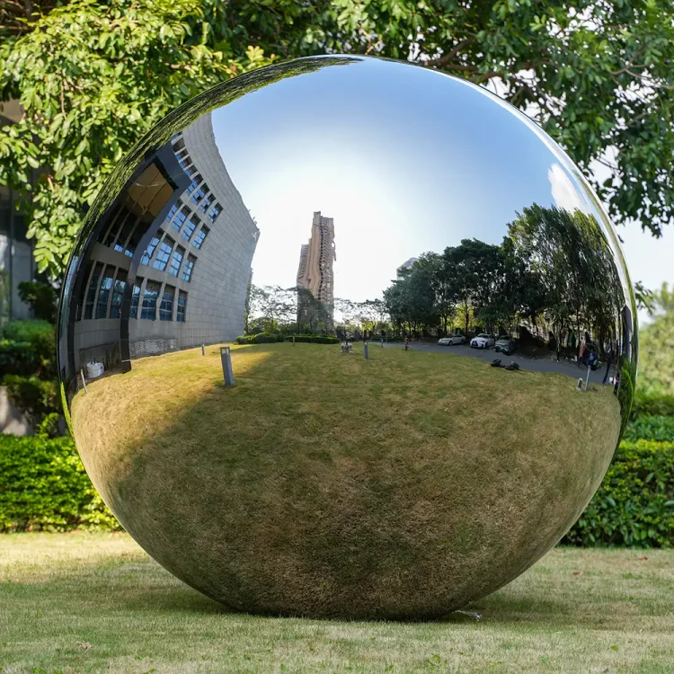 2000mm Large Metal Garden Spheres Stainless steel hollow sphere