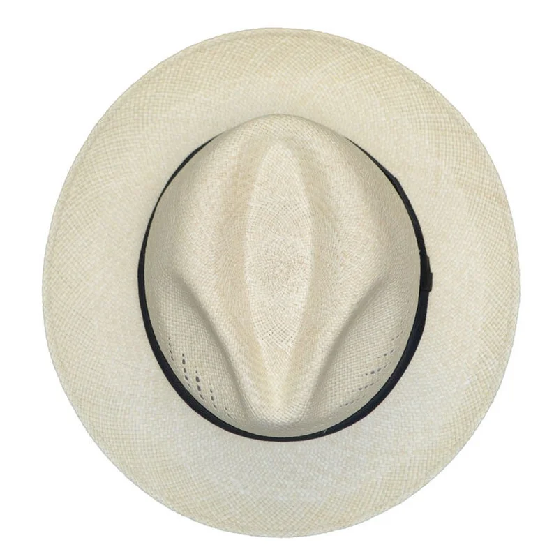 Classic Vented | Original Panama Hat | Brisa Weave | Natural Straw | Black Band | Handwoven in Ecuador | GPH | HatBox Included-FREE SHIPPING