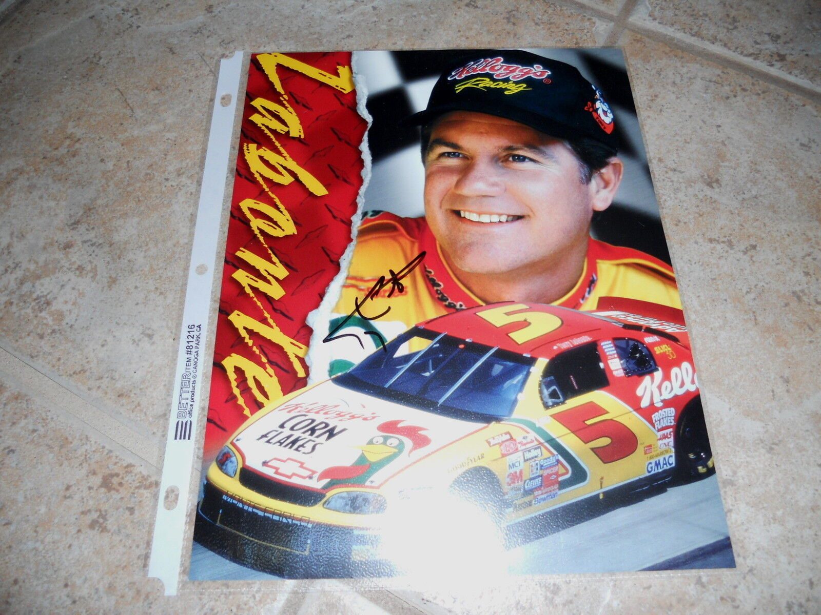 Terry Labonte Signed Autographed 8x10 Promo Nascar Car Racing Photo Poster painting Picture