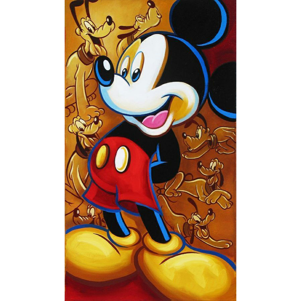 5D Disney Diamond Painting - Full Round / Square - Mickey Mouse moon