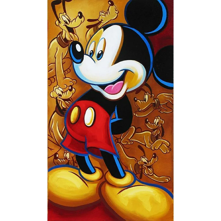 Disney Mickey Mouse 40*70CM(Canvas) Full Round Drill Diamond Painting gbfke